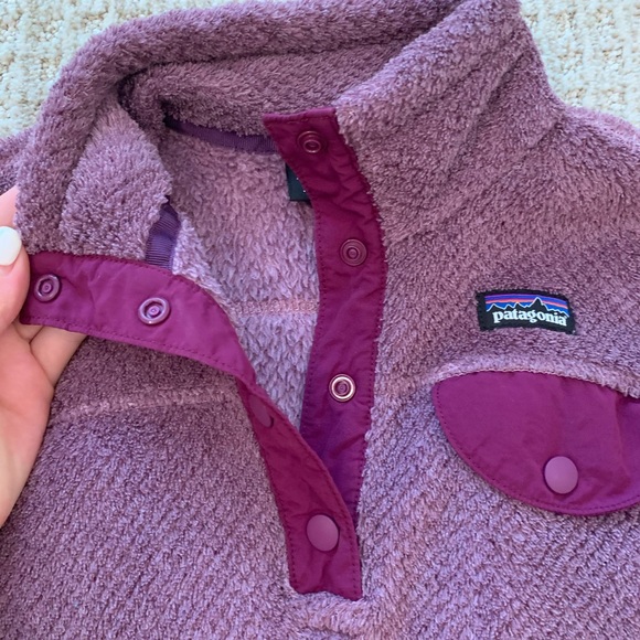 girls re-tool snap-t patagonia pullover 💜💜 - Picture 3 of 8